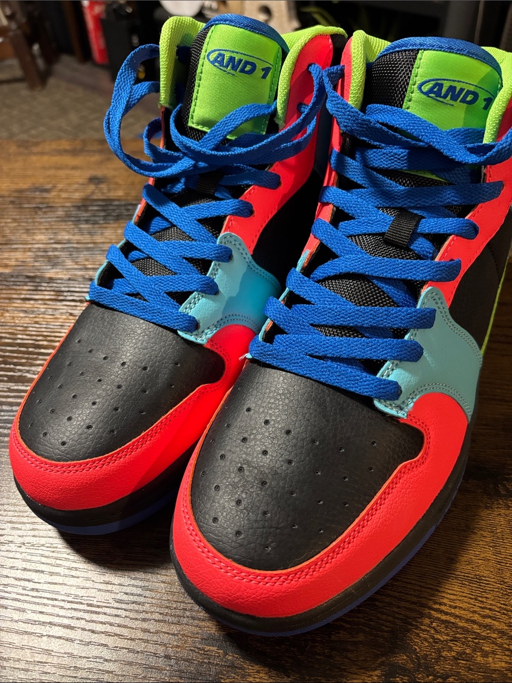 AND1 Slam Mid TPR Color-block High-Top Sneakers